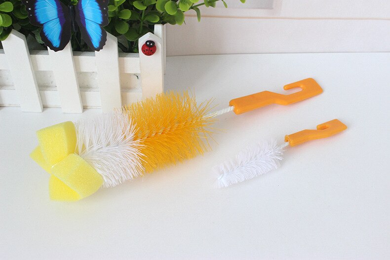 De Baby Fles Borstel Wassen Fles Fles Tepel Borstel Tool Spons Cleaning Kit Baby Producten