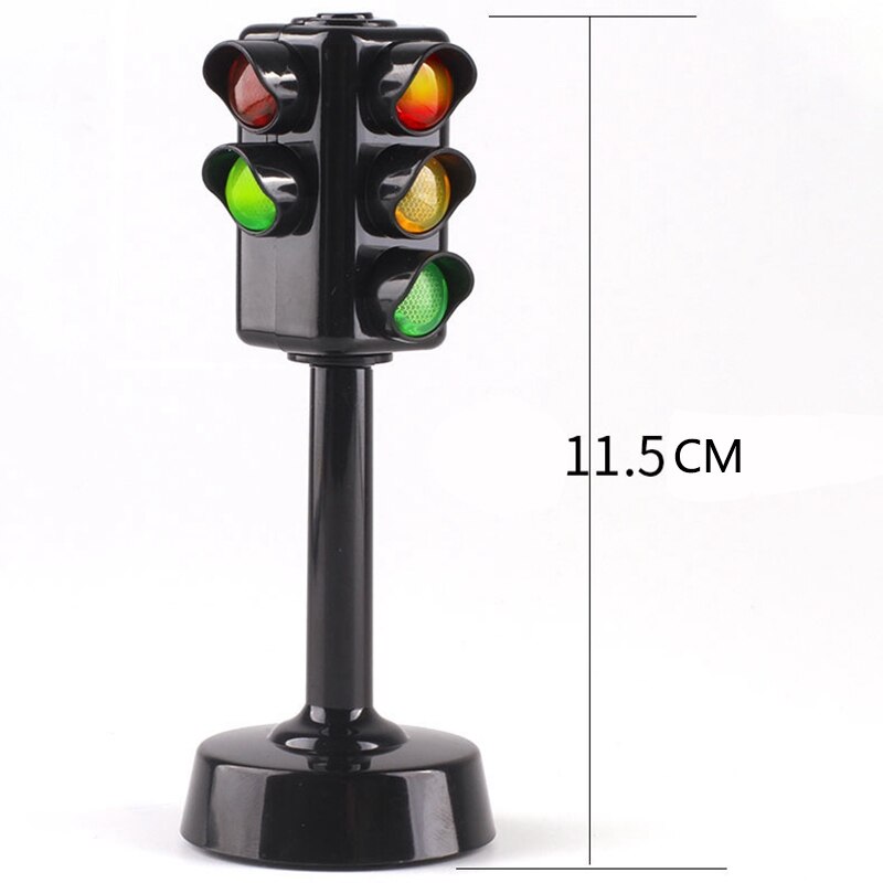 5Pcs Family Traffic Safety Education Toy Traffic Lights Car Toy Collection Model Red Green Light Lamp Kids Baby