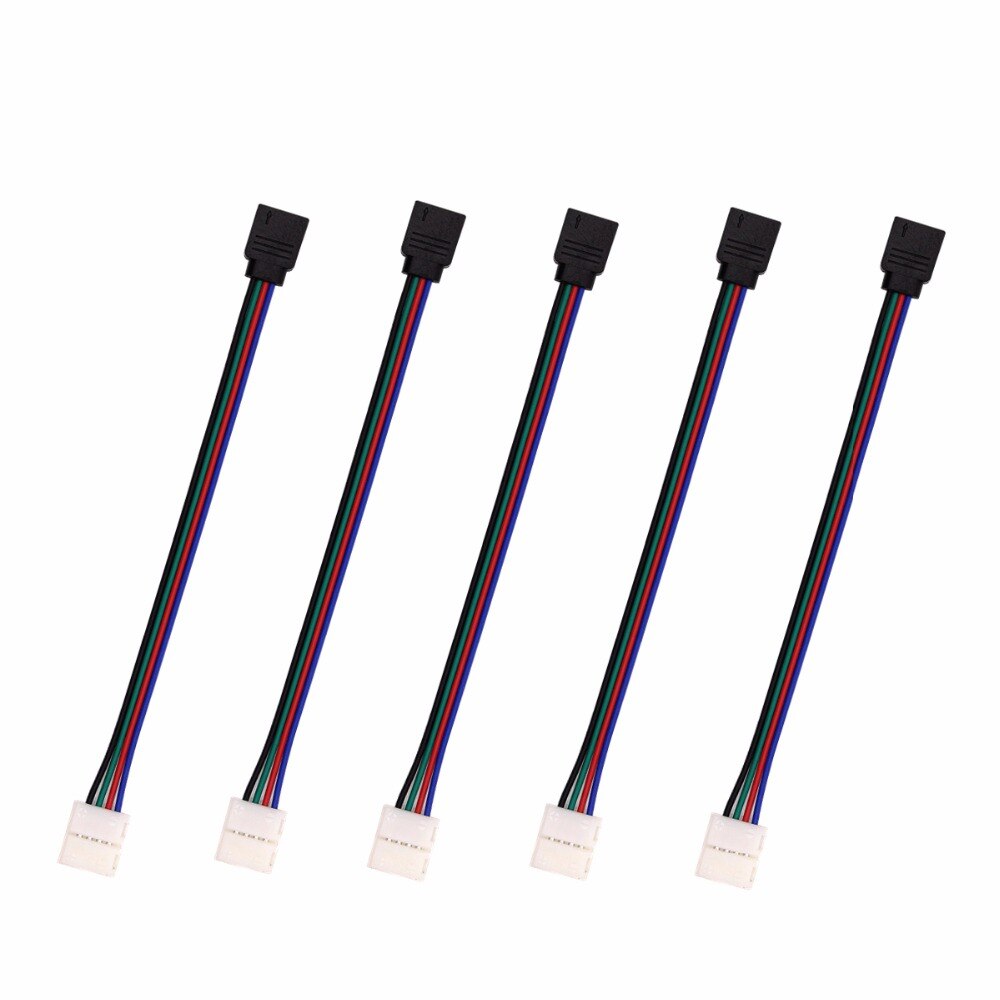4 pin 5 pin rgb rgbw led strip kontakt fri svetsning för smd 5050 flexibla lampor neon tejp 5 st/lot: Typ b