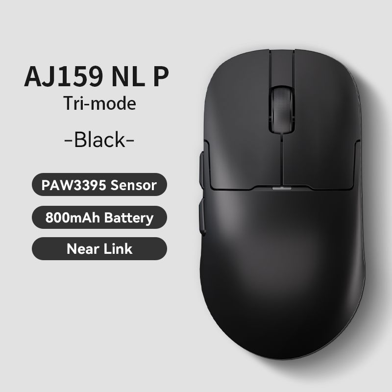 AJAZZ AJ159 APEX/AJ159PRO Kabellose Gamer-Maus mit magnetischer RGB-Ladestation, leichte AJ159P-Gaming-Maus für PC und Laptop: Licht Blau