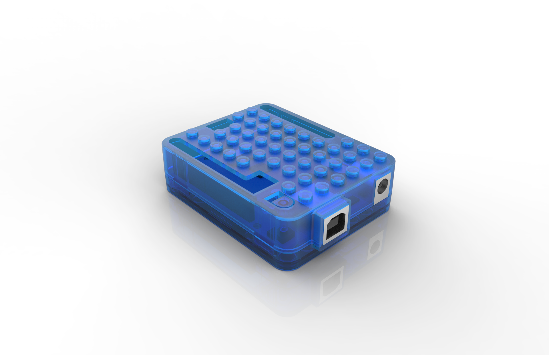 Arduino Uno R3 Shell Abs Case Vijf Kleuren Optionele: Blauw