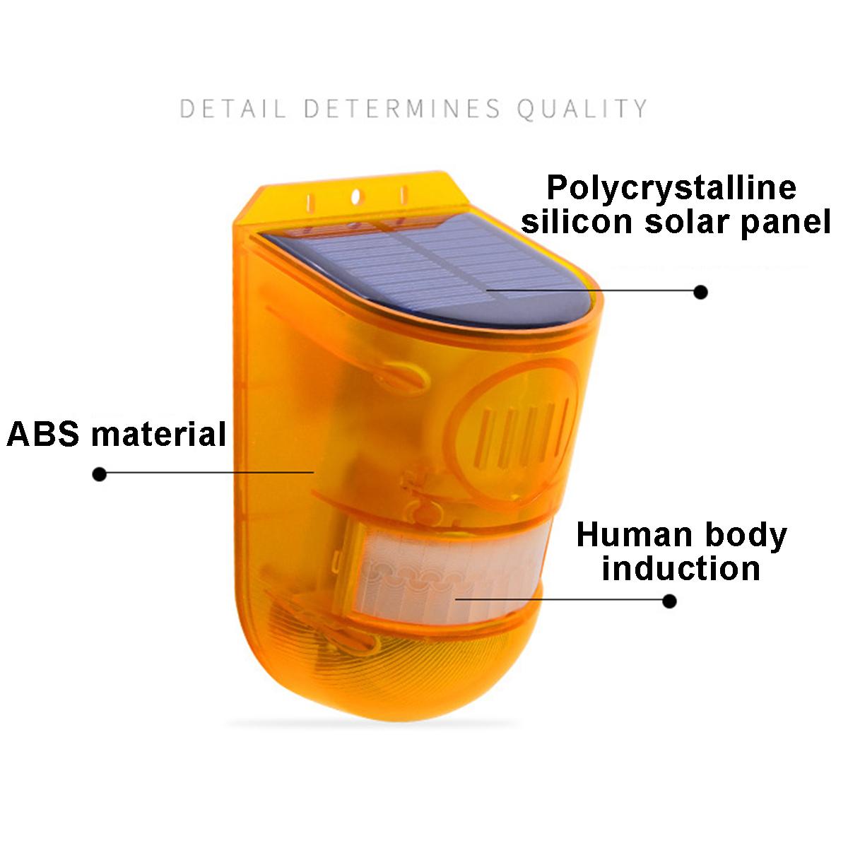 Safurance Solar Alarm Light Human Body Induction Farm Anti-Theft For Farm Garden Home Power Saving Human Body Induction