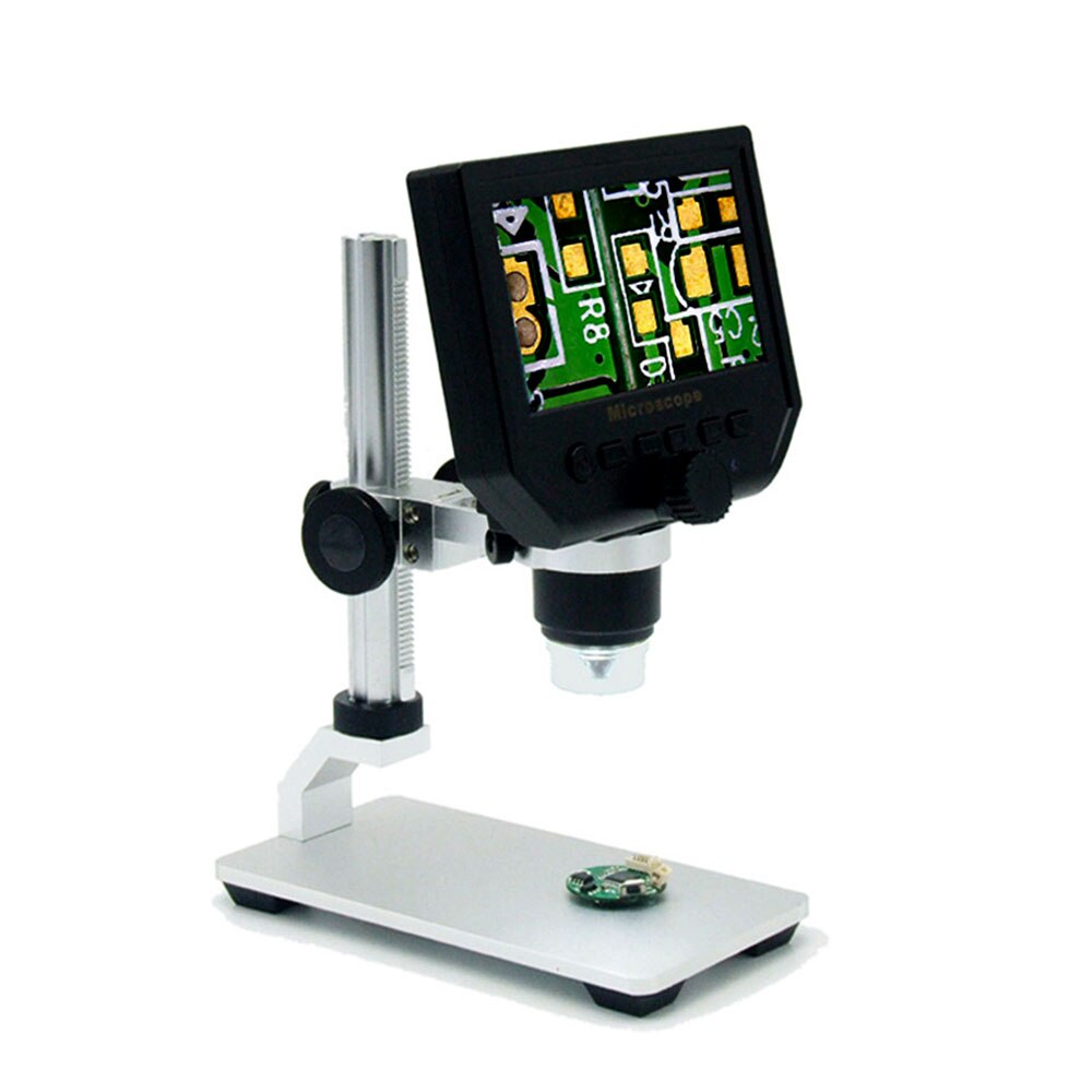 Aluminum Alloy Microscope Stand Universal Adjustable Metal Base Holder For 3.5cm Diameter Digital USB Microscope