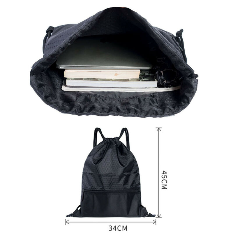 Honeycomb Drawstring Bag Cinch Sack Backpack String Drawstring Backpack Gym Bag Tote School Sport Travel Drawstring Bag