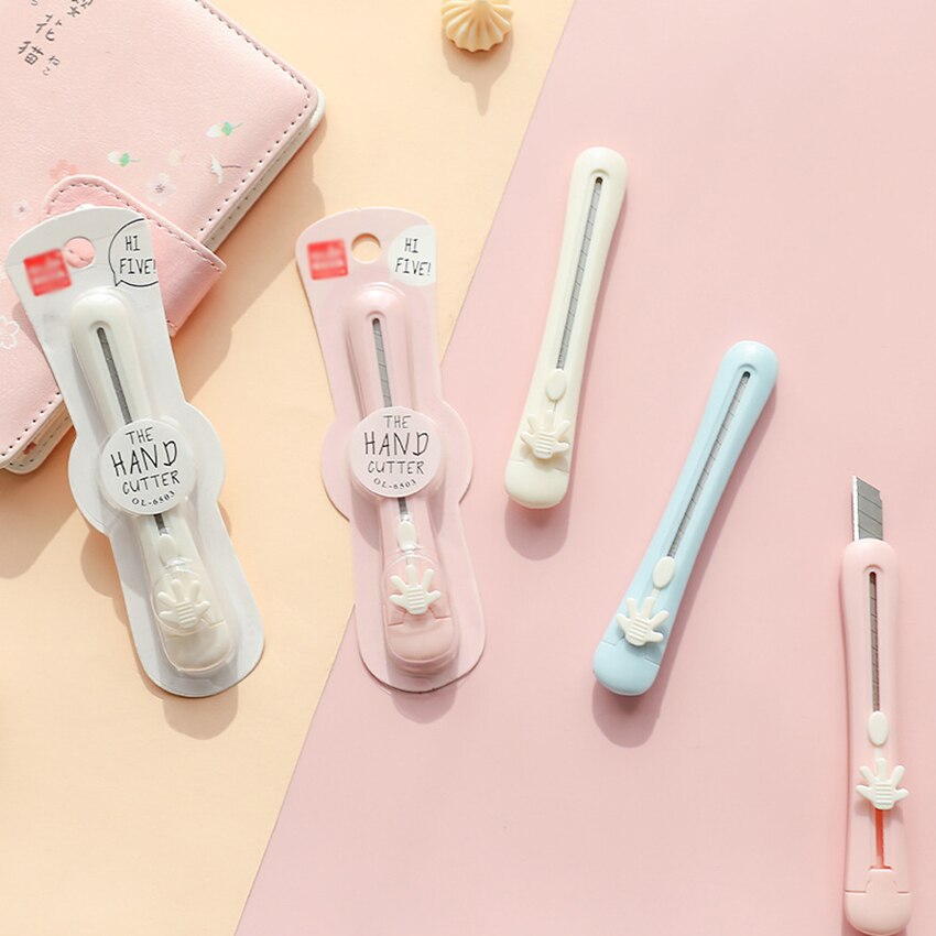 Art Utility Knife Student Paper Knife Portable Wallpaper Knife Express Box Paper Cutter DIY Tools Shool Office Stationery