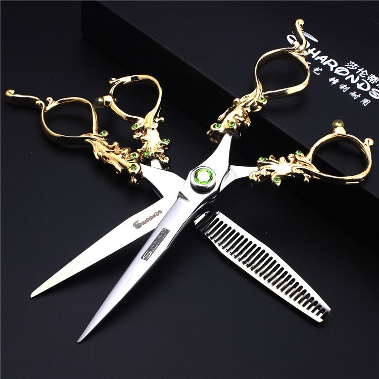 5.5/6/7 Inch Pet Scissors Dog Grooming Scissors for Groomer Japan Cutting Shears Sharp Edge Animals Haircut Logo Engraving