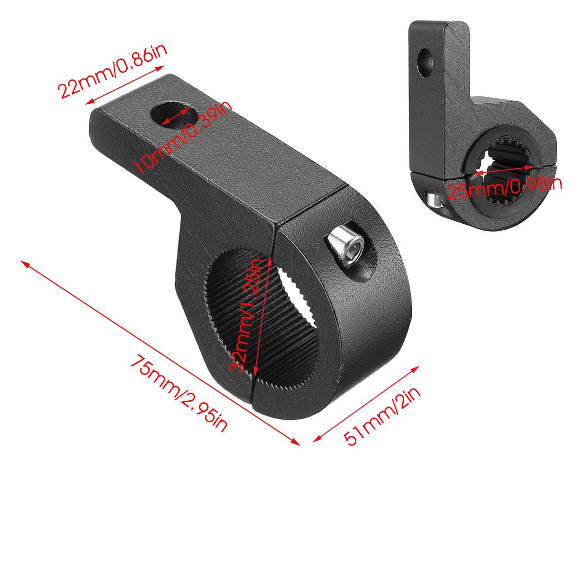 Pair 25-32mm LED Light Bar Mount Brackets Fog Lamp Driving Light Spotlight Holder Clamps For Car Motorcycle ATV