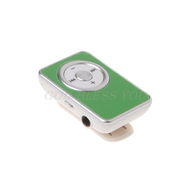 Mini klip musik media  mp3 afspiller understøtter tf micro sd kort med øretelefon usb kabel