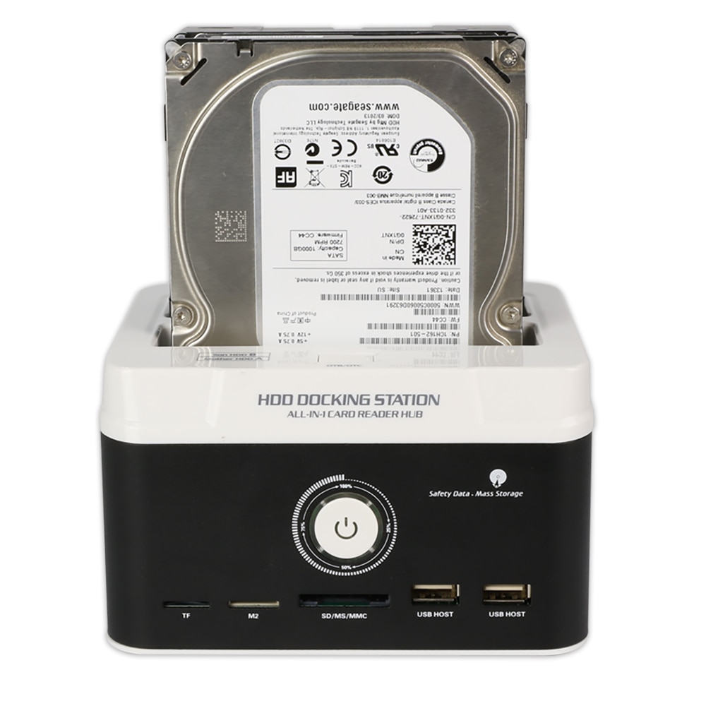 Usb 3.0 to sata hårddiskfodral dual bay extern hdd dockningsstation för 2.5 3.5 hdd/ssd  m2 tf sd kortplats hårddisk
