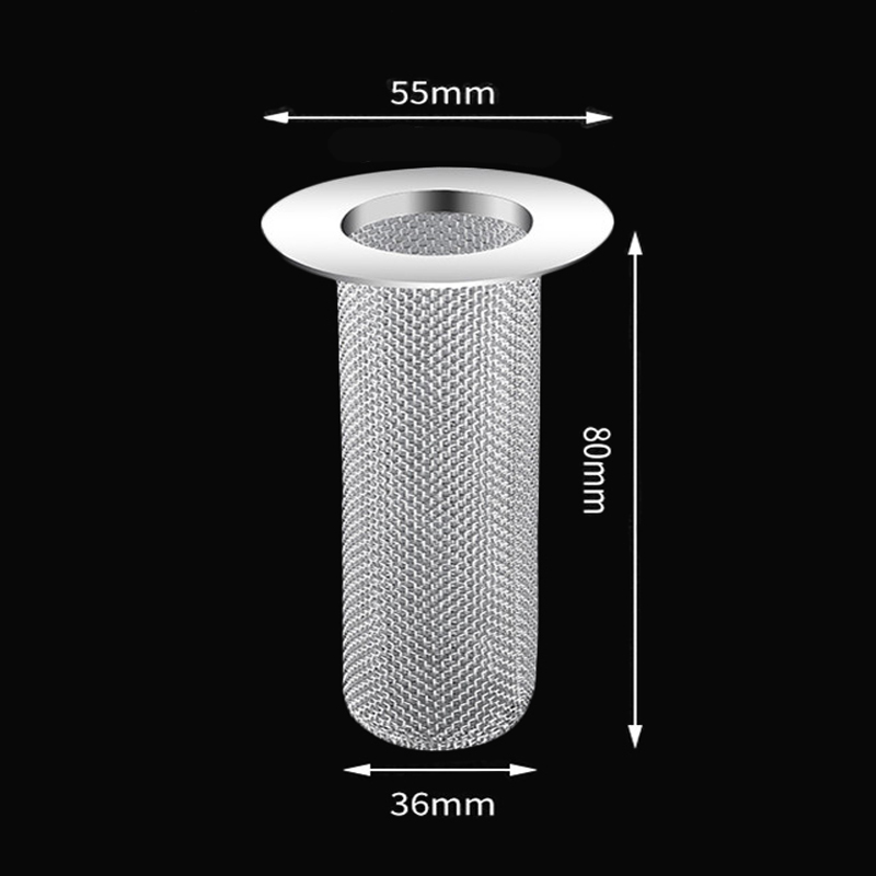Roestvrijstalen Vloerafvoer Filter Gootsteen Anti-Verstoppingsfilter Badkamer Haarvanger Huis Douche Zeefnet Afvoeren: WHITE / 79.3mm