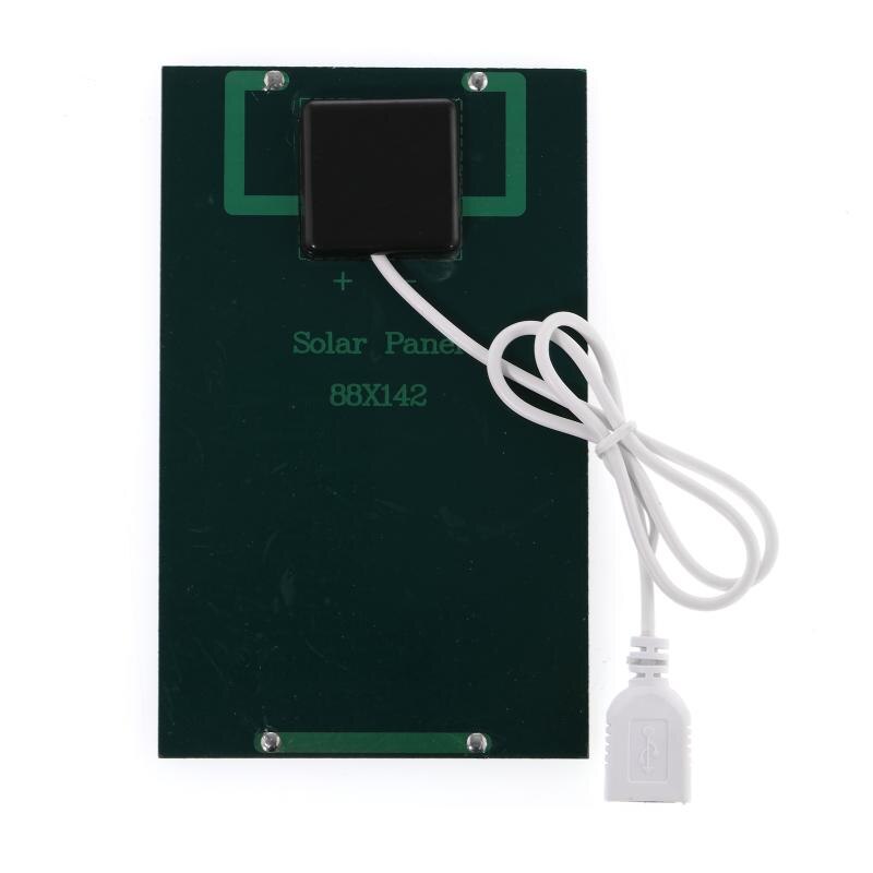 USB Solar Panel Outdoor 5W 5V Portable Solar Charger Pane Climbing Fast Charger Polysilicon Travel DIY Solar Charger Generator