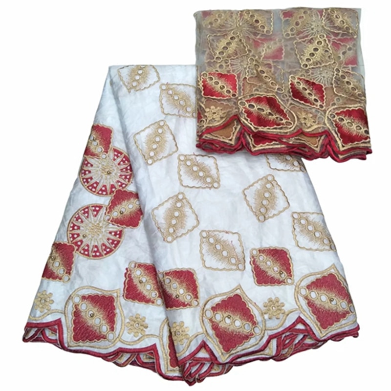 tissu algodón bazin getzner jacquard brocado tela 5 + 2 yardas/lote francés encaje material africano gele headtie aso oke