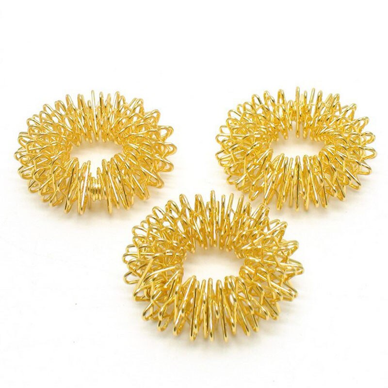 Neue Mini Finger Massage Ring goldene Finger Ring Massagegerät