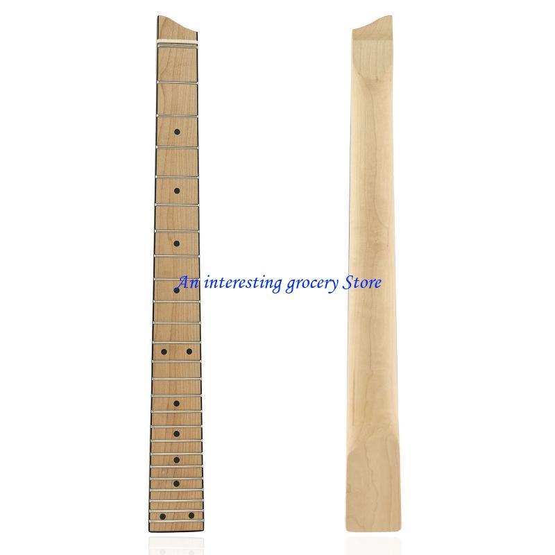652d koploze elektrische gitaar basgitaar hals 25 frets esdoorn draagbaar glad natuurlijk muzikaal stippen inleg instrument vervanging