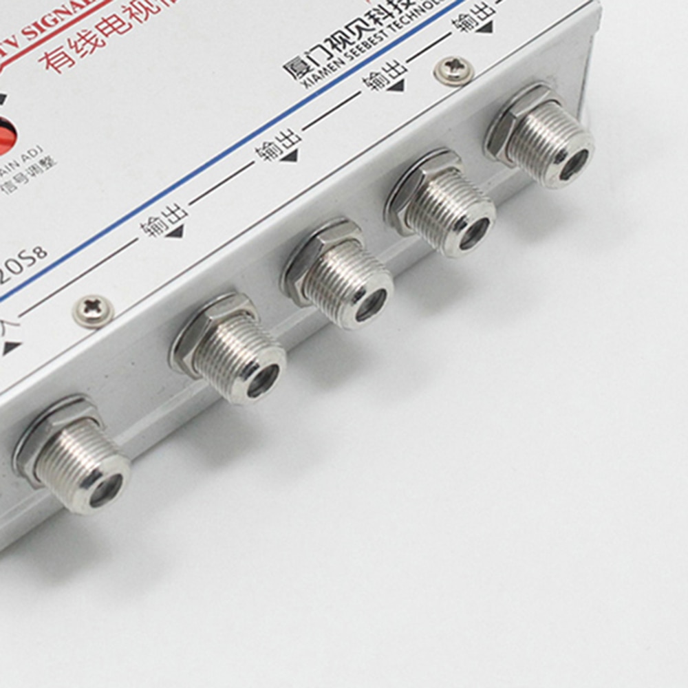AC 220 V 4 Manier CATV Kabel TV Splitter Versterker 20dB Digitale TV Antenne Signaalversterker Thuis Tv apparatuur 45 Mhz tot 860 MHz US Plug