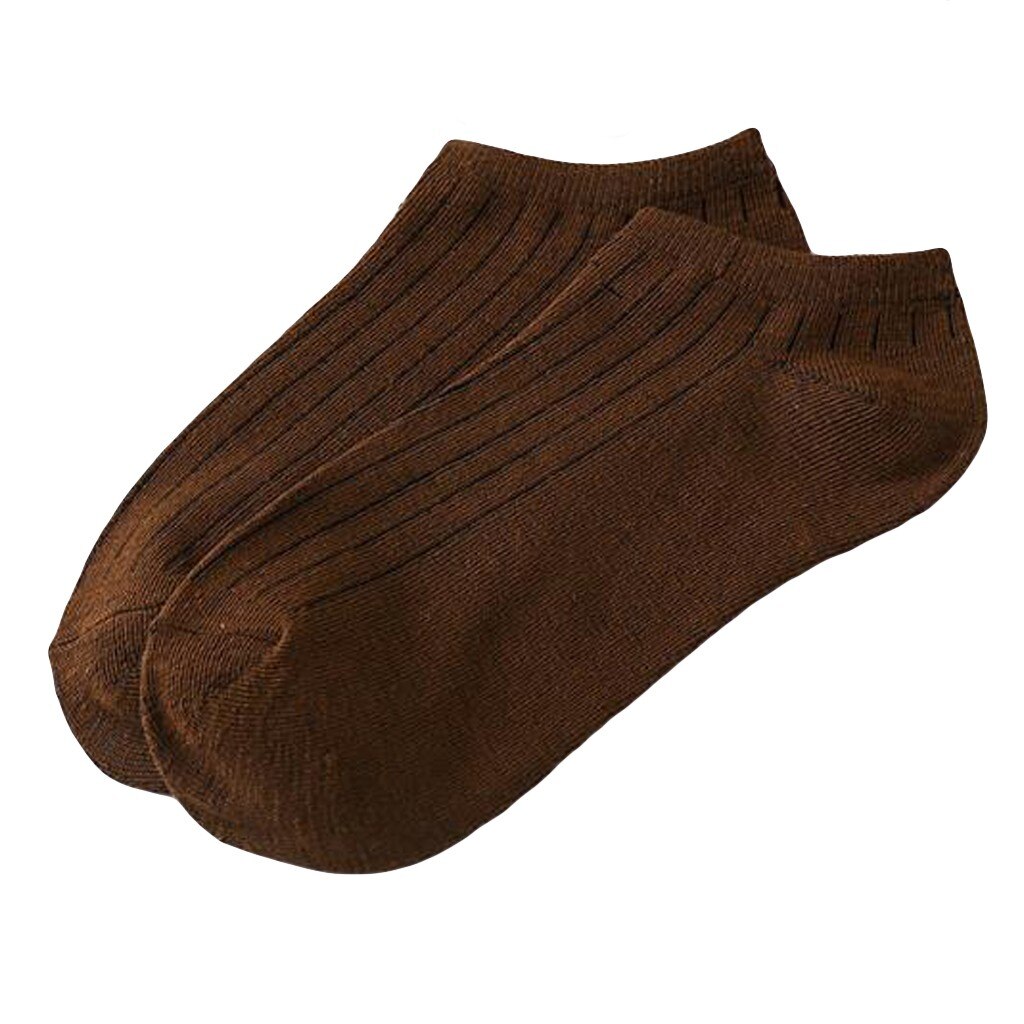 25#  unisex effen kleuren skateboard sokken katoenen zachte ademende sokken antislip onzichtbare enkelsokken: B