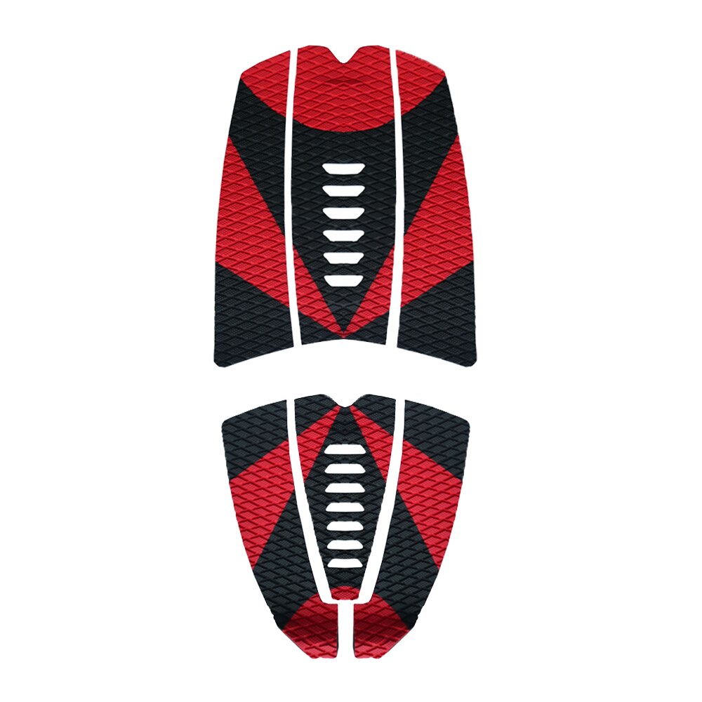 SUP Deck Traktion Pad 6 Stück Premium EVA mit Grip Surfbrett Longboard Paddle Board 3M Zurück Kleber Fuß Pads Neue: Red 6 pieces