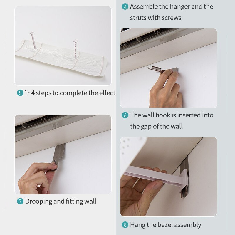 Airconditioning Cover Wind Deflector Voorruit Verstelbare Airconditioner Gereedschap Air Baffle Schild Thuis Woonkamer Accessoires