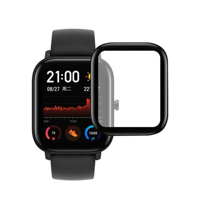 Mr 19 NEUE 3D Gebogene Rand Vollen Abdeckung Soft Clear Schutz Film Abdeckung Für Amazfit GTS LCD Screen Protector Schutz (nicht Glas)