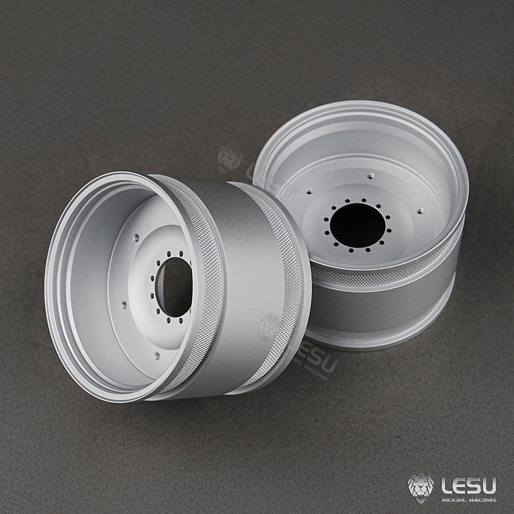 1/14 LESU 1050 RC Hydraulische Tractor Wielbanden Banden Hubs Metalen Koppelingen RC Onderdelen voor 1/14 Schaal RC Tractor Model Speelgoed: Light Grey