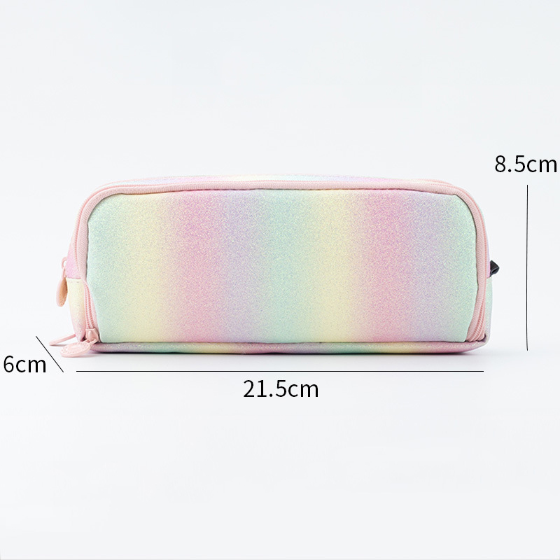 Estuche de lápices multifuncional para estudiantes, bolsa de almacenamiento de papelería multicapa de alta capacidad, suministros bonitos,