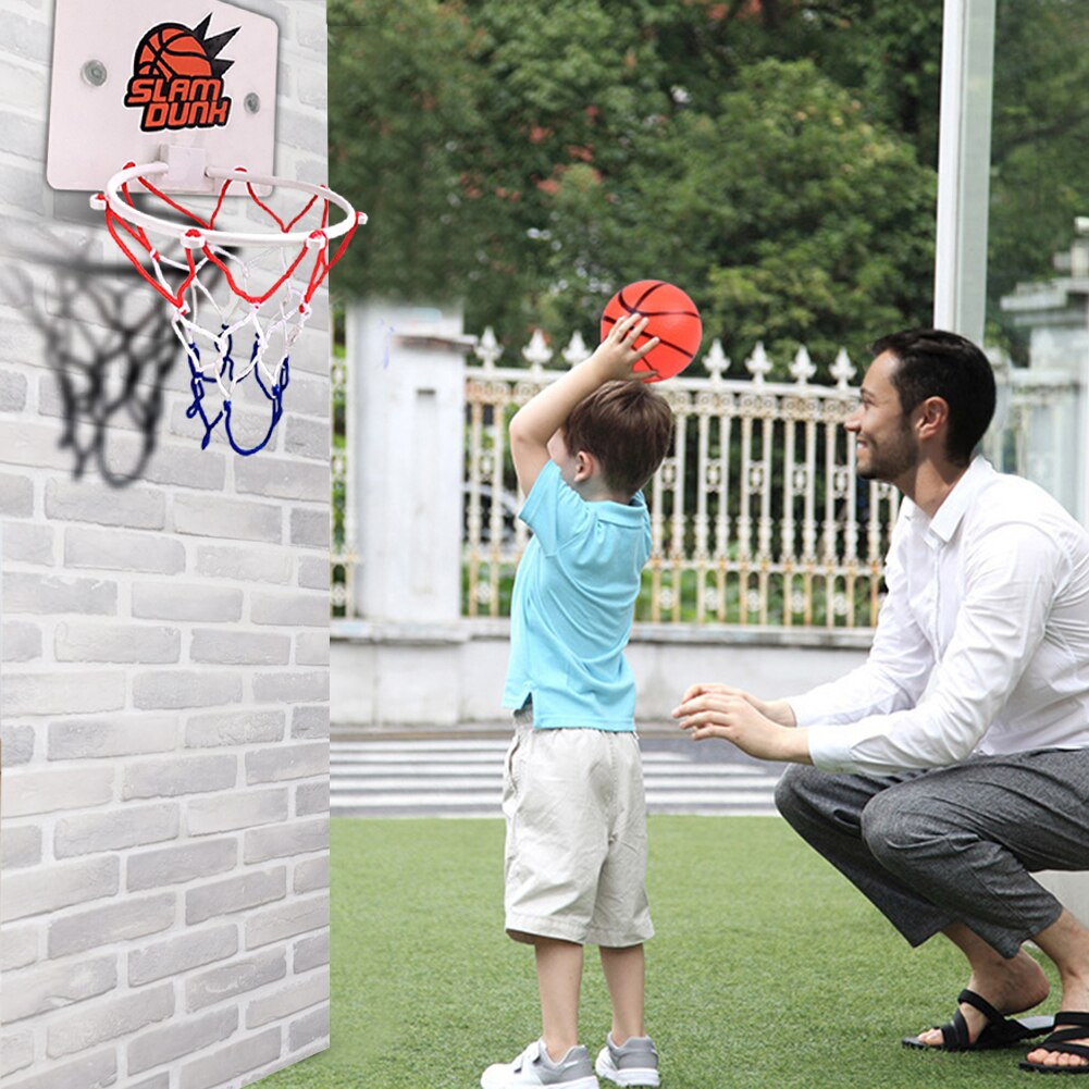 Mini basket Backboard Hoop Netball Board Box Set Kids Indoor Ball Game sport reticolato Indoor Outdoor con ventosa