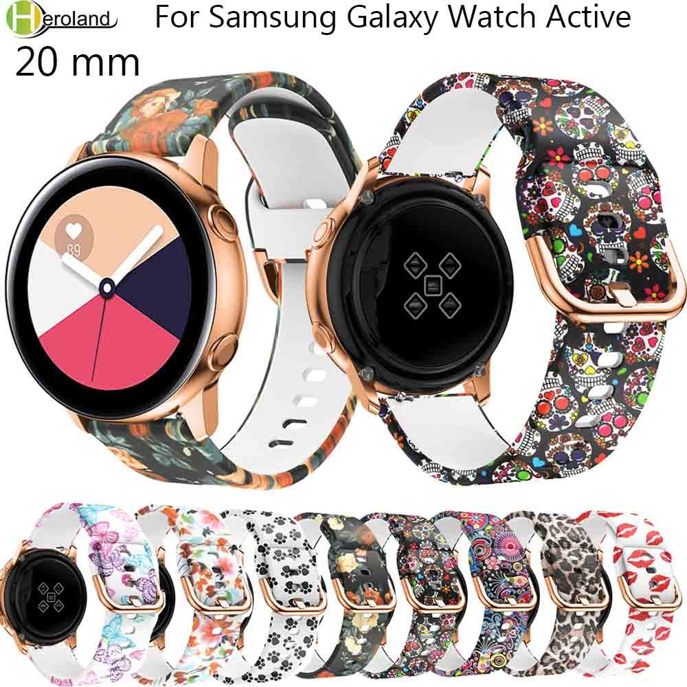 Siliconen Horloge Band voor Samsung Galaxy Horloge Actieve Band Galaxy 42mm Band S2 gear Soft Sport 20mm Smart polsbandjes Horloge band