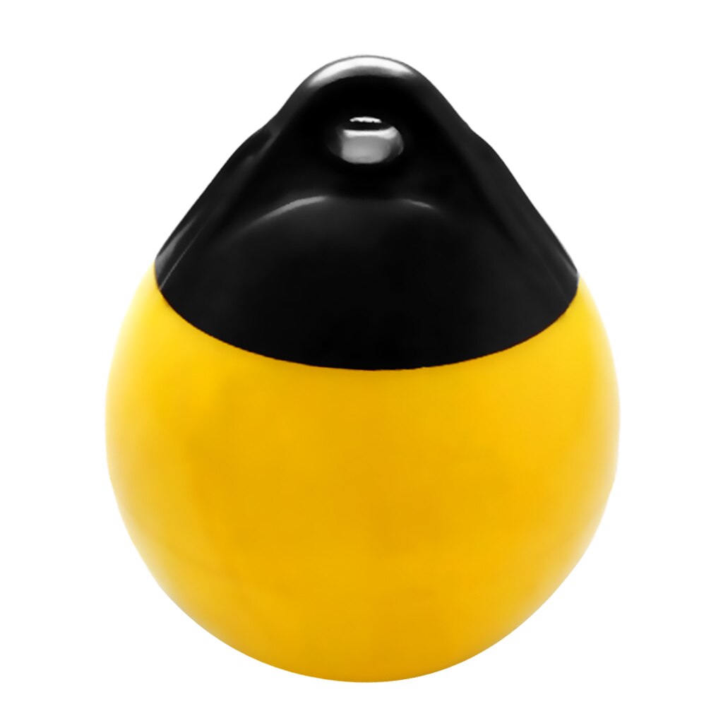 2pcs Round Inflatable Boat Fender Ball Marine Mooring Buoy, PVC Dock Bumper Shield Protection, Red and Yellow