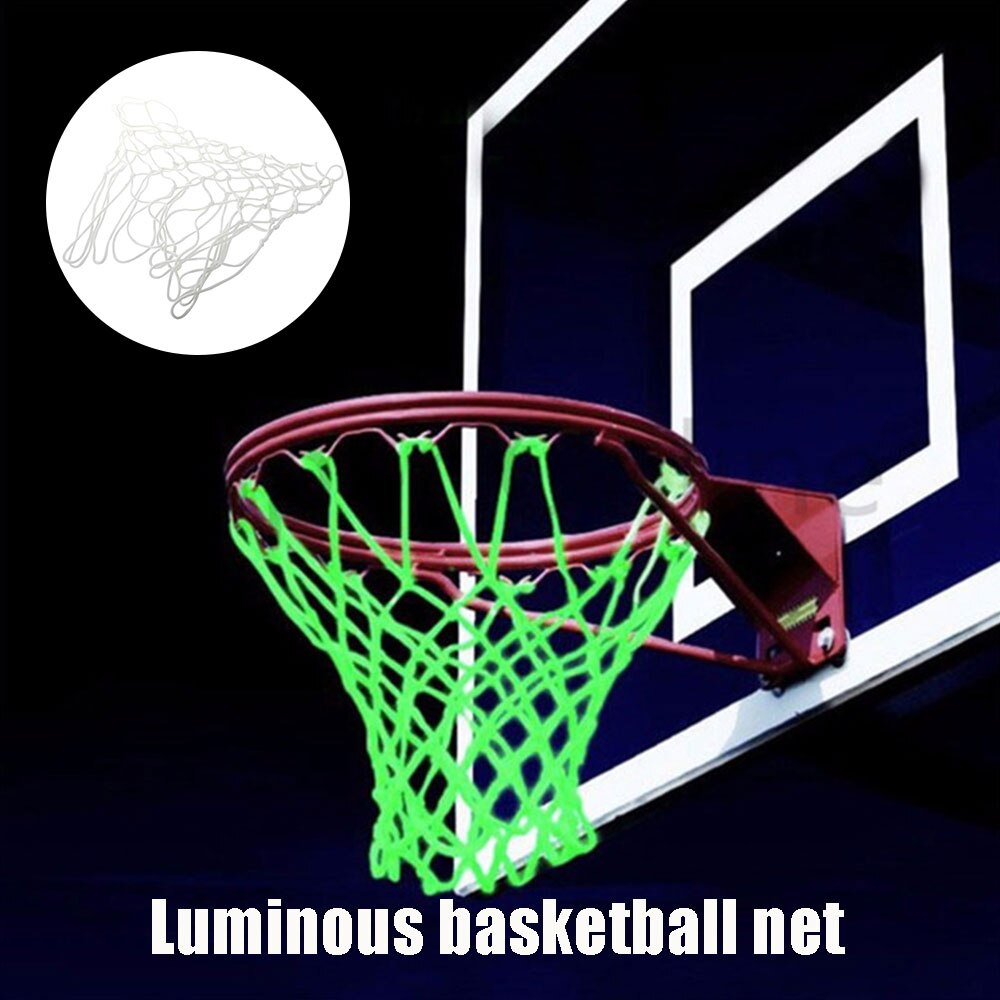1Pcs Lichtgevende Basketbal Net Standaard Nylon Basketbal Netto Draad Basketbal Hoepel Mesh Outdoor Indoor Training Sport Levert