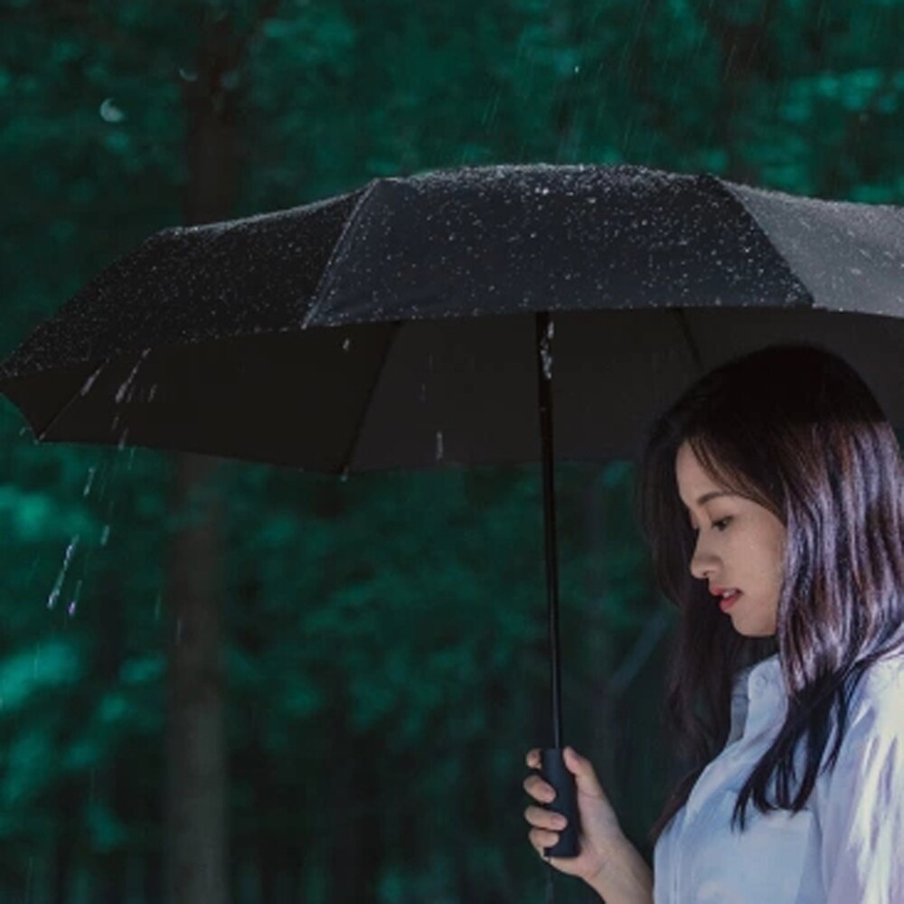 Xiaomi Mijia-Paraguas automático Original para hombre y mujer, sombrilla de aluminio resistente al viento, impermeable, UV, para verano e invierno