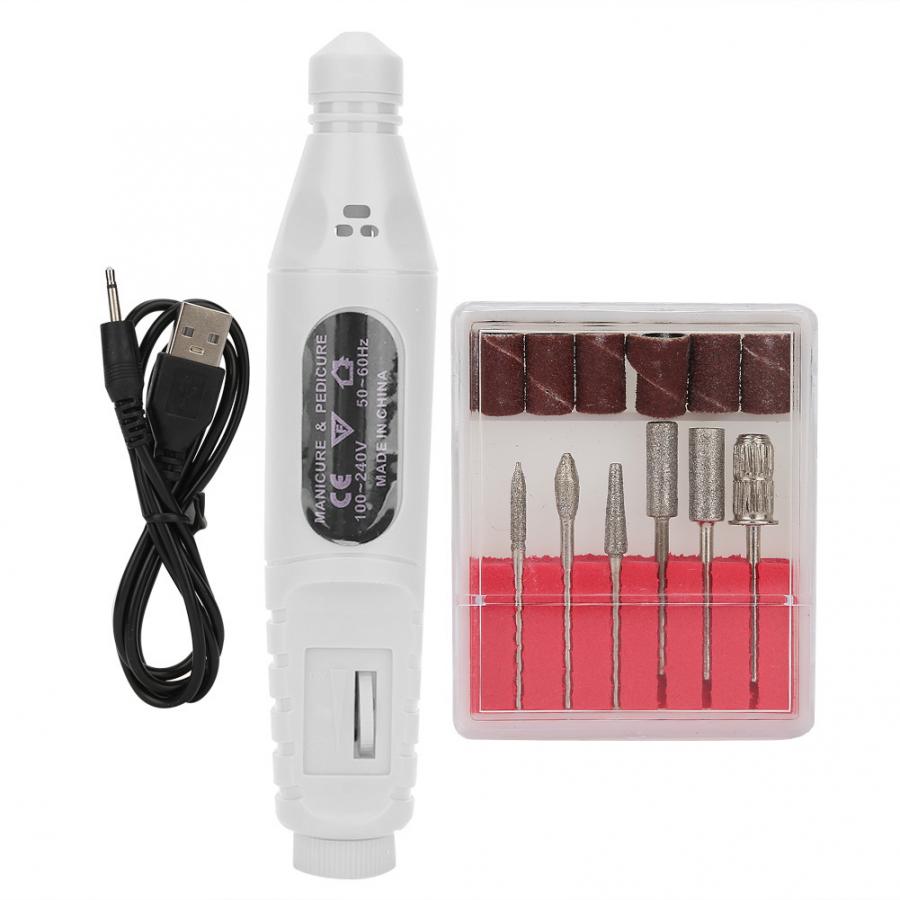 Máquina pulidora eléctrica para uñas, aparato para manicura y pedicura: B