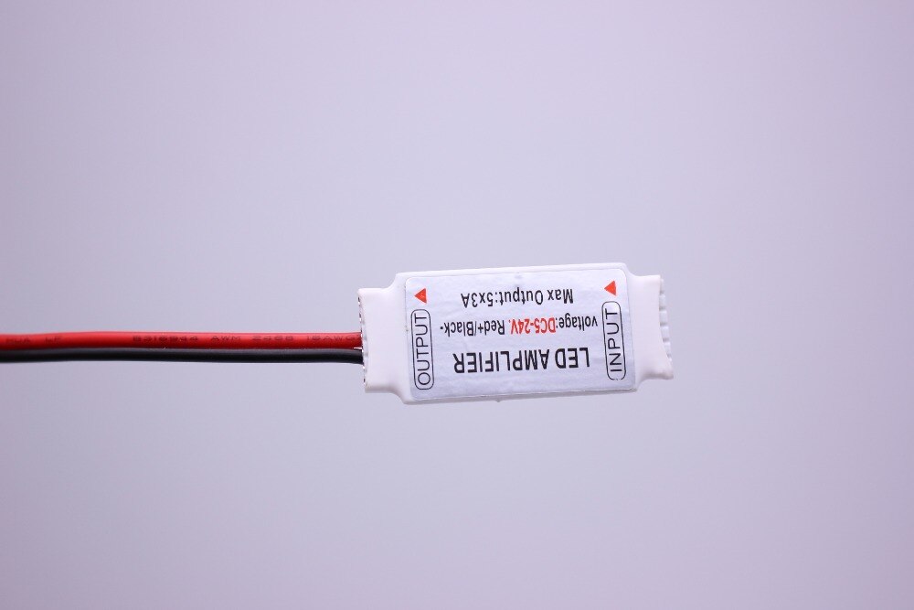 6pin Mini RGB+CCT Led Amplifier 5CH x 3A 15A for 5 Colours in 1 LED Strip Light RGB+CCT Current Repeater DC12V-24V