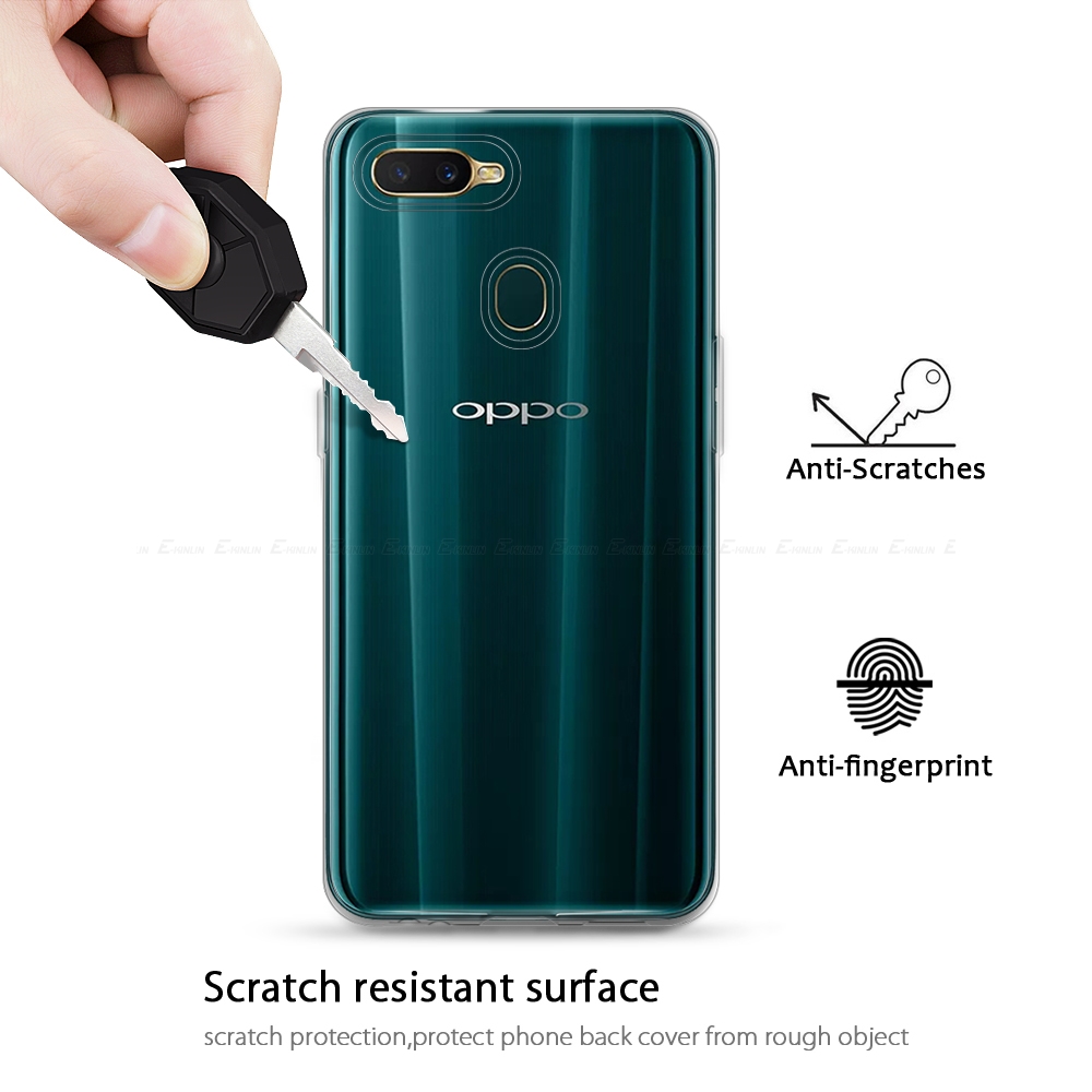 Capa de celular ultrafina em tpu transparente e macia, proteção de silicone para oppo ax5 ax7 a3s a5s a3 a5 a8 a7x a7 a9 2020 a9x