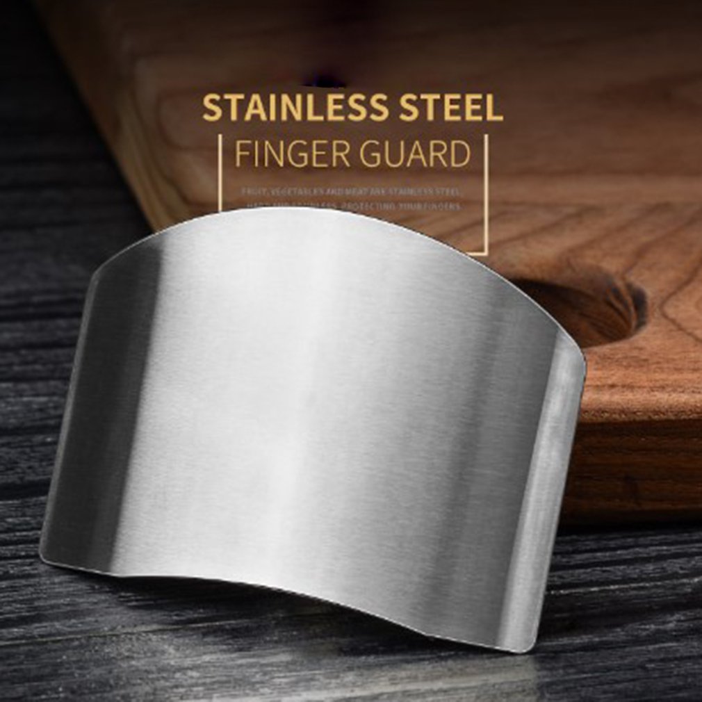 Stainless Steel Finger Guard Kitchen Accessories Hand Knife Cutting Guard Safe Slice Tool Single Double Finger Optional