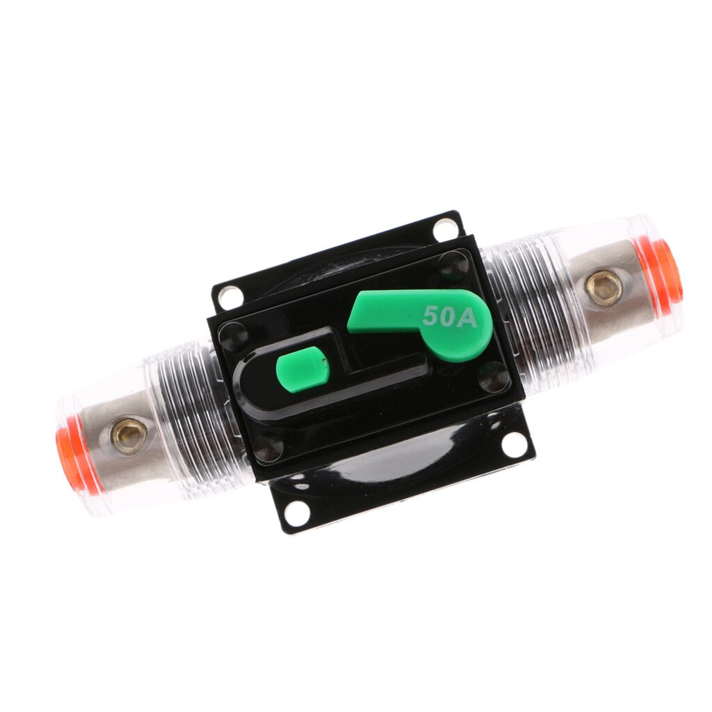 Qty 2 12V-24V Auto Circuit Breaker 50A Manual Reset for Car Vehicle Electrical