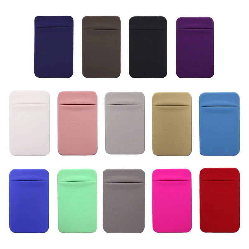 Mini adhesivo Universal para teléfono móvil, bolsillo adhesivo delgado, tarjetero, bolsa extraíble, billetera, palo firme, práctico
