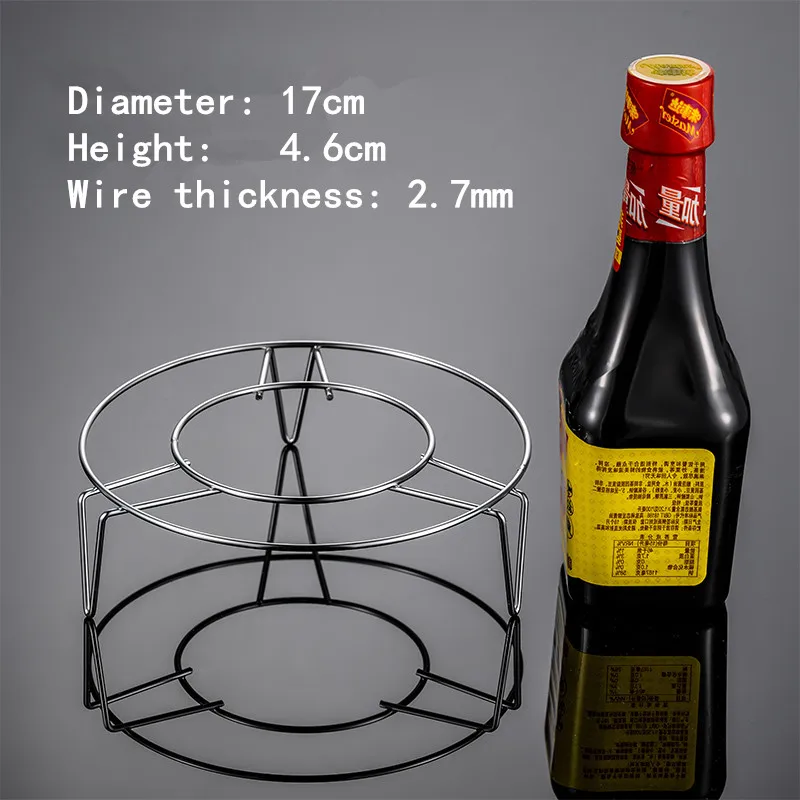 Dikke Rvs Steamer Voedsel Keuken Kookgerei Stoomboot Rack Insert Voorraad Koken Stomen Stand Keuken Verwarming Leveringen: 17xH4.6cm