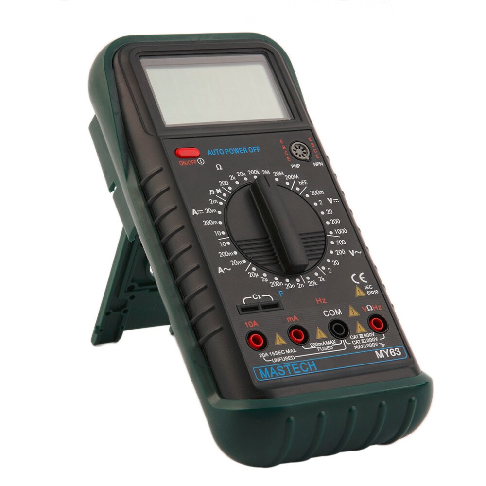 MASTECH MY63 Digital Auto Ranging Multimeter DMM Test Capacitance Frequency