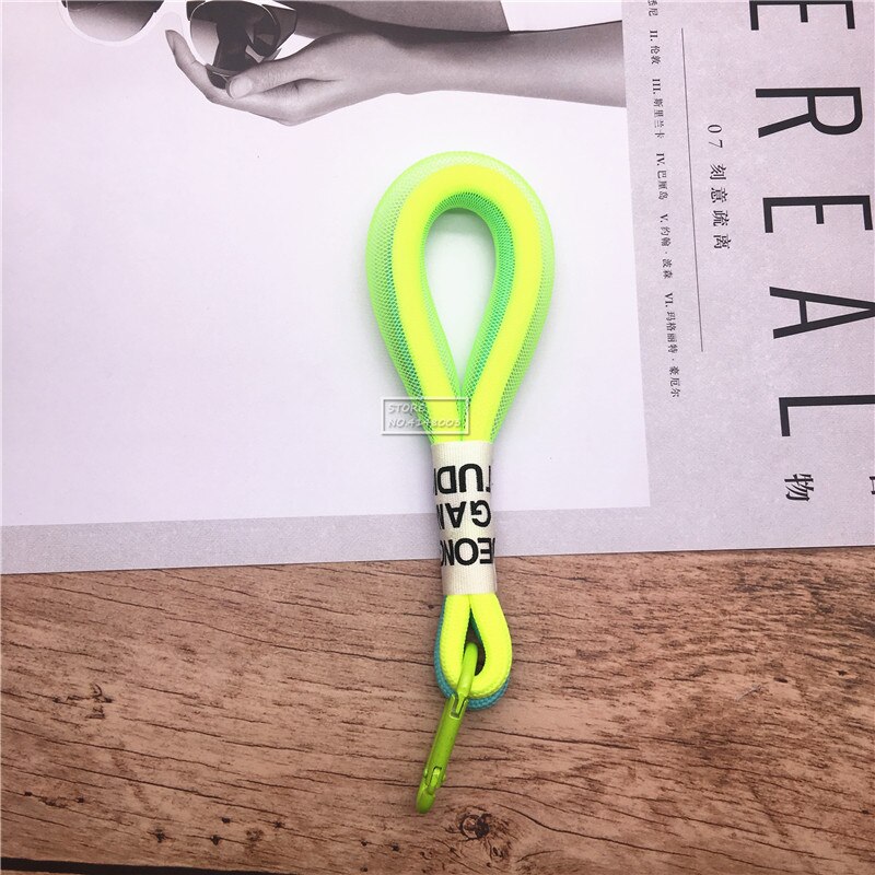 Llavero fluorescente con cordón para llaves, correa de cuello corto para llaves de coche, bolso para niños, colgante, para amigos: 4