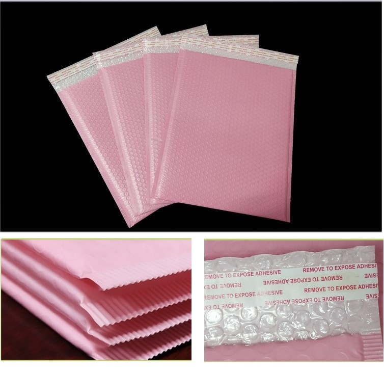 Roze Poly Bubble Mailer Enveloppen Plastic Gewatteerde Mailing Bag Self Afdichting Bubble Tas