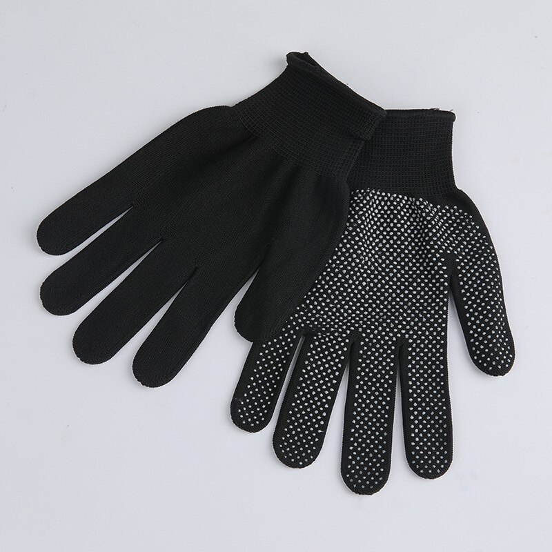 Guantes Térmicos para alisar el cabello, herramientas de estilismo para peluquería, resistentes al calor, 1 par: BK