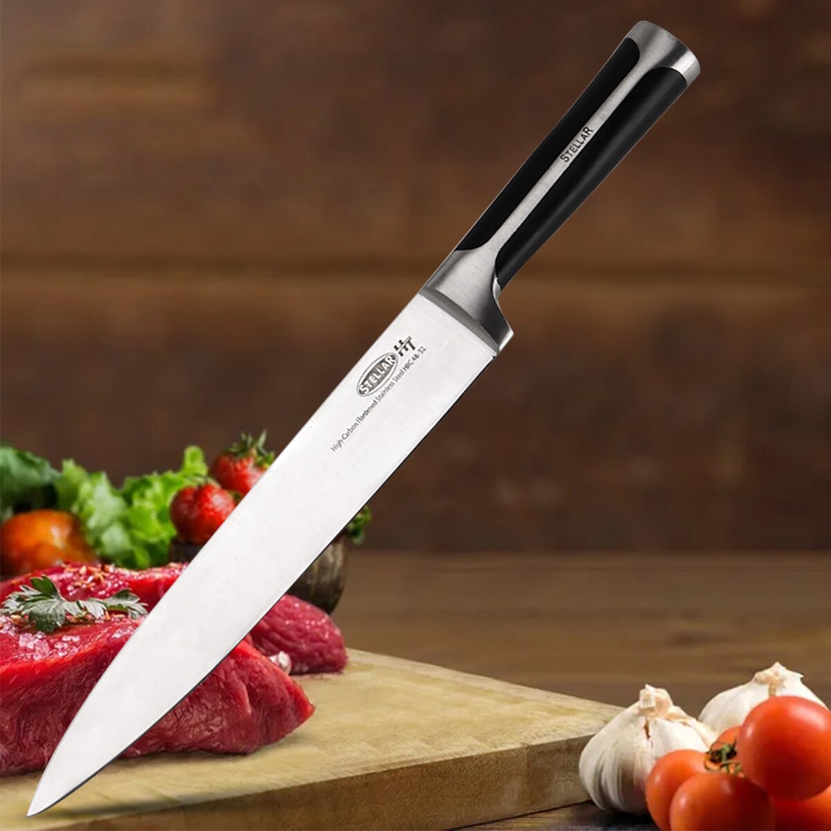 Cuchillo de cocina para Chef, utensilio de acero inoxidable para filetear pescado, Sashimi, Sushi, salmón, cortador de frutas y verduras