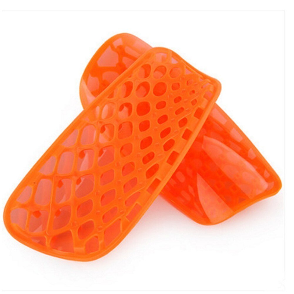 1 Paar Professionele Voetbal Training Scheenbeschermers Scheenbeschermers Voetbal Been Protector Schaatsen Hollow Shin Brace Sport Veiligheid: Oranje