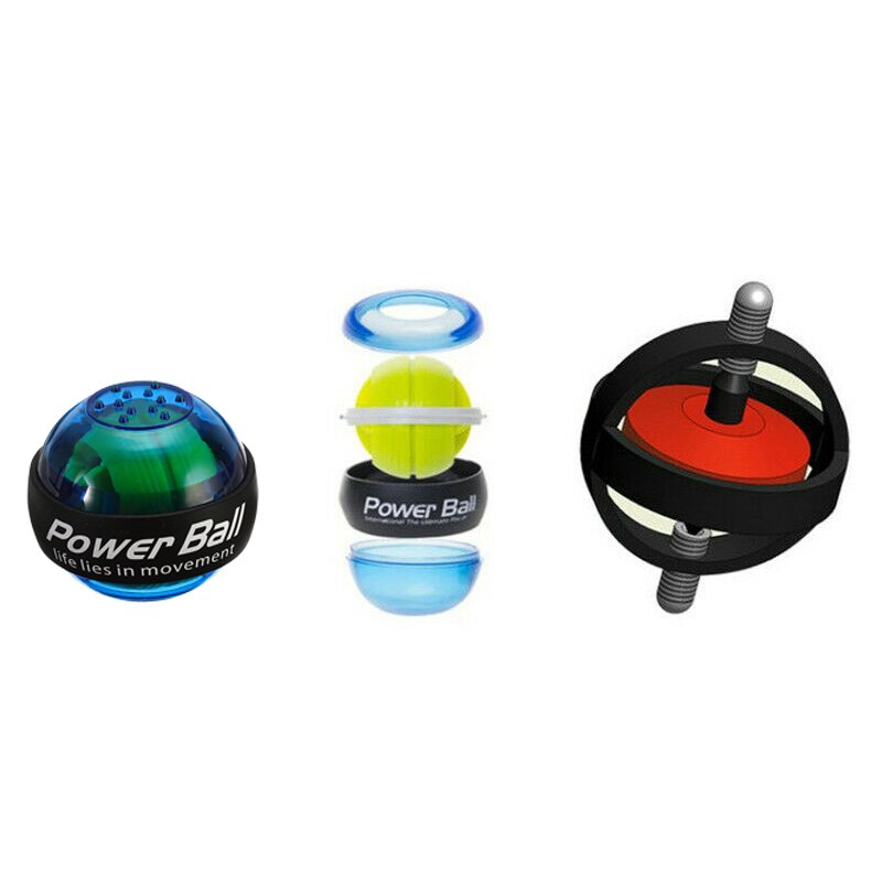 Potenciador de muñeca, agarre giratorio, fuerza para ejercitar músculo, relajación, giroscopio LED, agarre giratorio, entrenador de fuerza, equipo de Fitness