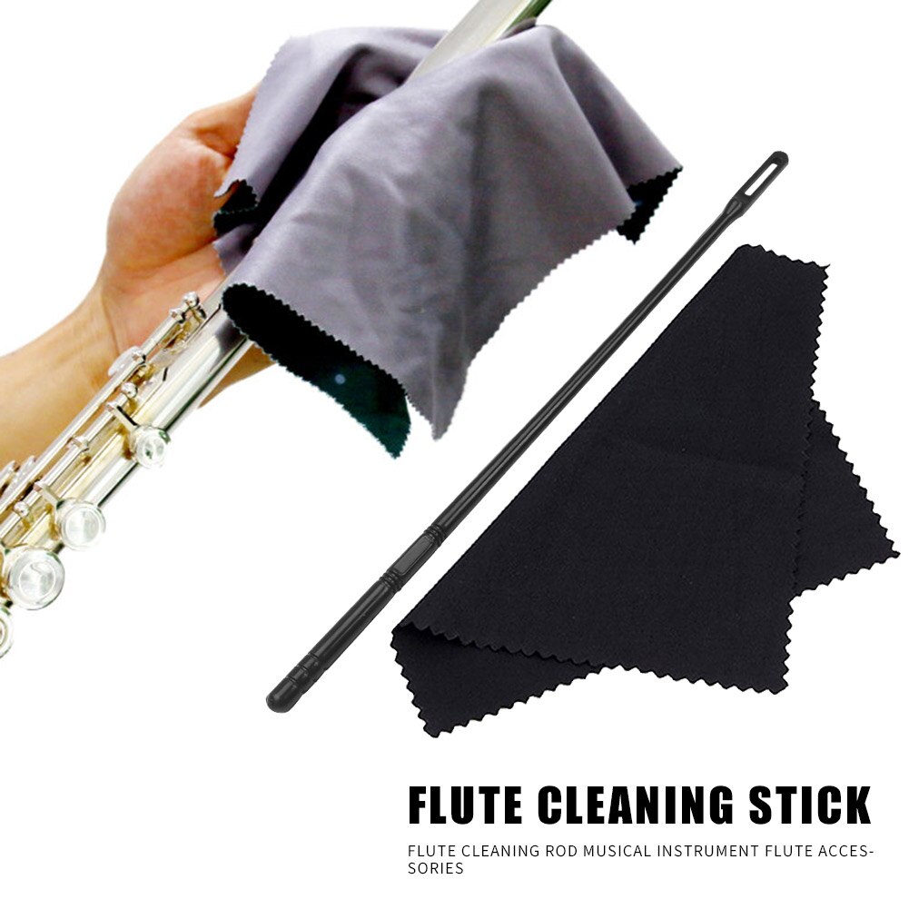 14 inch Cleaning Rod Swab Plastic with Random Color Cloth Flute Piccolo Cleaning Kit Woodwind Musical Instruments Accessories