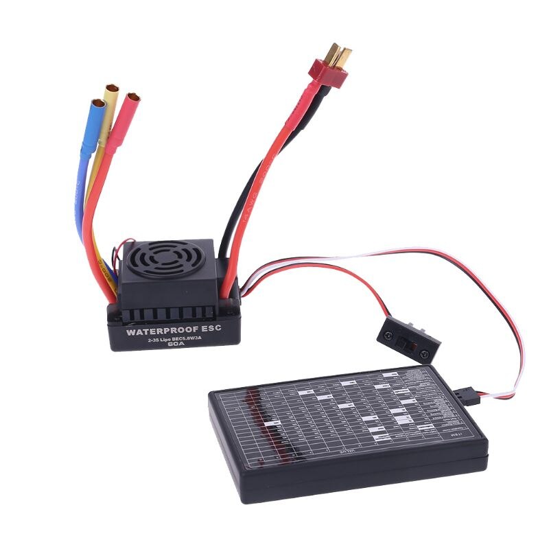 RC Car Program Card Electronic Speed Controller Programmer for RC Car 25A-120A Brushless ESC