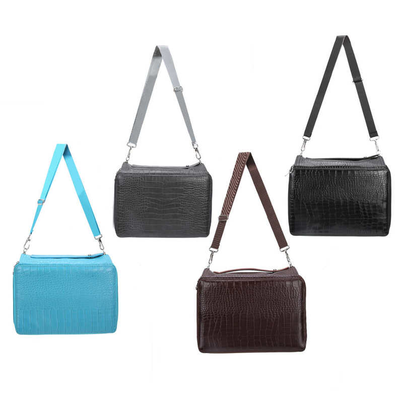 252 Gaten Gekleurde Etui Grote Capaciteit Art Schilderen Pen Draagbare Pu Pencilhold Pouch Kit