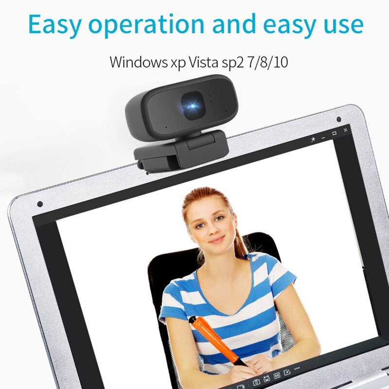 USB Computer Camera 1080P Home HD Camera Desktop Computer Camera Webcam with Microphone for Pc Computer