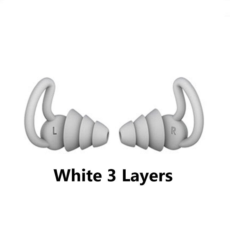 Comfort Slapen Oordopjes Ruisonderdrukking Slaap Soft Oordopjes Noise Cancelling Ear-Bescherming Afscherming Werk Reizen Muziek Noise: white 3