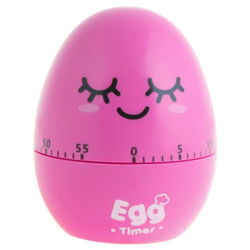 Fun Kitchen Egg Timer 60 Minutes Cartoon Cute Cooking Clock Alarm Clock Mechanical Home Decoration